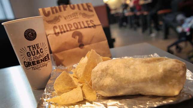 Image for article titled Chipotle’s surprise BOGO burrito day went as well as you would imagine