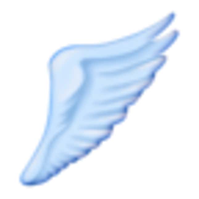 Angel wing emoji