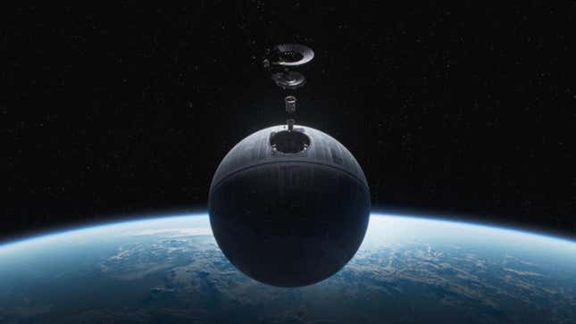the death star being built