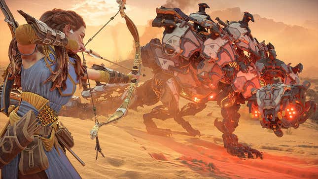 Imagen para el artículo titulado Sony trabaja en un juego MMO de Horizon Zero Dawn junto a los creadores de Guild Wars