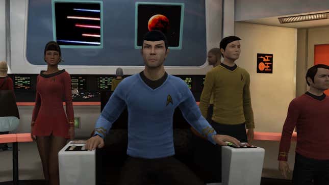 How The Original Series out to have been, with Spock in the captain's chair.
