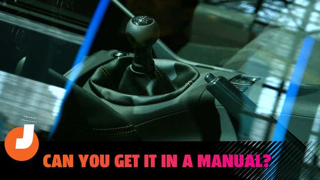 Can You Get it With a Manual?