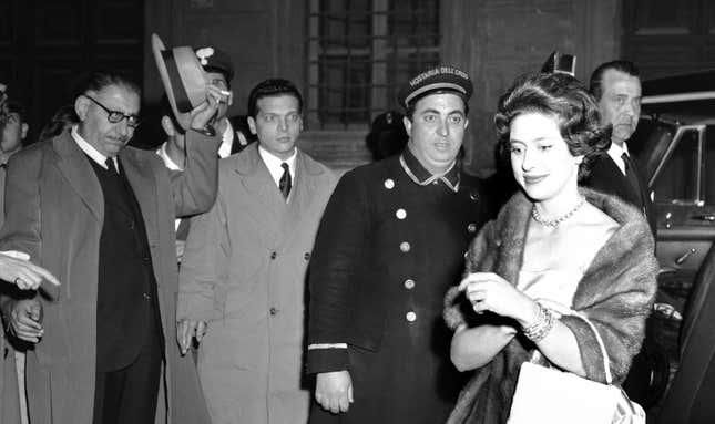 Princess Margaret in Rome in 1959.