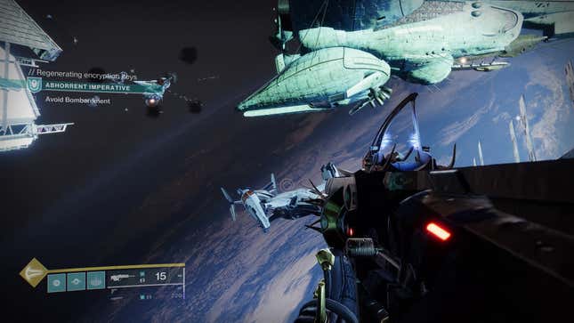 A view of Earth from the Seraph Station.