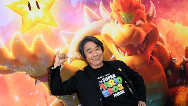Shigeru Miyamoto attends The Super Mario Bros. Movie special screening in Los Angeles.