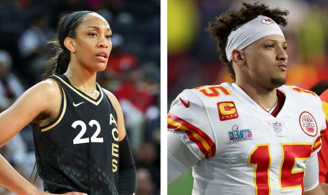 Image for article titled 2023 ESPYs: Patrick Mahomes, A’ja Wilson Lead Best Athlete Nominees