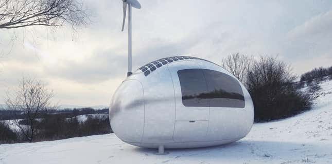 Image for article titled Portable, solar-powered ecocapsules mean you can live rent- and electric-bill free, globally