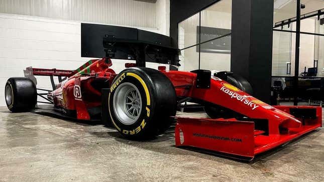Image for article titled This Lightly Used Ferrari Simulator Is The Only Way You’ll Be An F1 Driver
