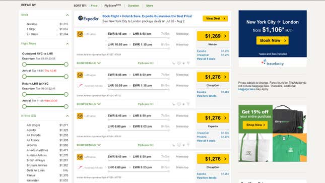 Image for article titled On TripAdvisor, you can now rate flights and airlines like you do hotels