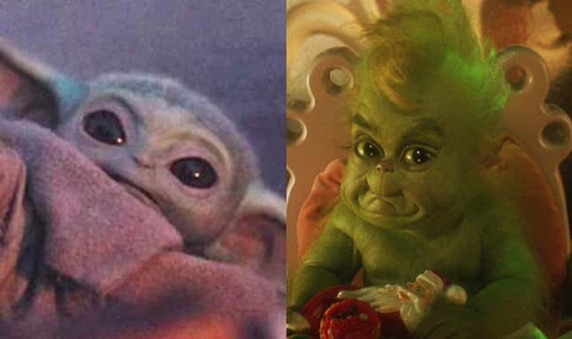 Image for article titled Baby Grinch Walked so Baby Yoda Could Run
