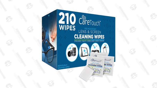 

Care Touch Lens/Screen Wipes (210) | $11 | Amazon | Use Code 15J7KN7Y