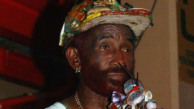  Lee “Scratch” Perry performs live at the Jazz Cafe on June 15, 2006 in London, England.