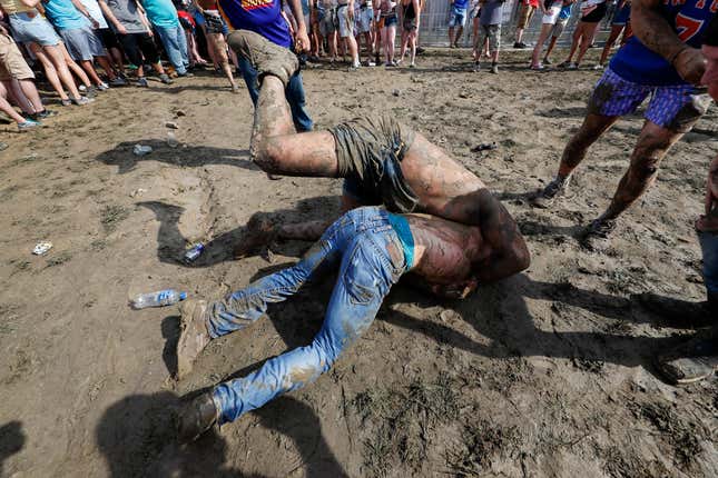 Even if you aren’t wrestling in Snake Pit mud, you’ll probably still end up sore