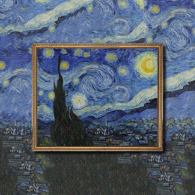extrapolated art of van gogh