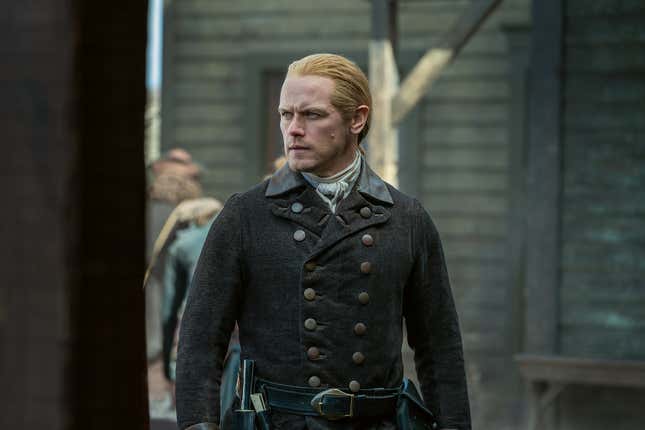 Sam Heughan as Jamie Fraser in Outlander season 7