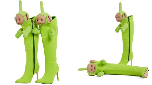 Image for article titled Where I Would Wear the Green Teletubbies Boots