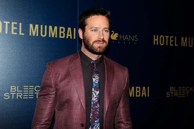 Image for article titled Armie Hammer’s Aunt Says His Family Made Him a ‘Monster’