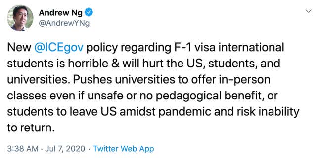 International students in the US