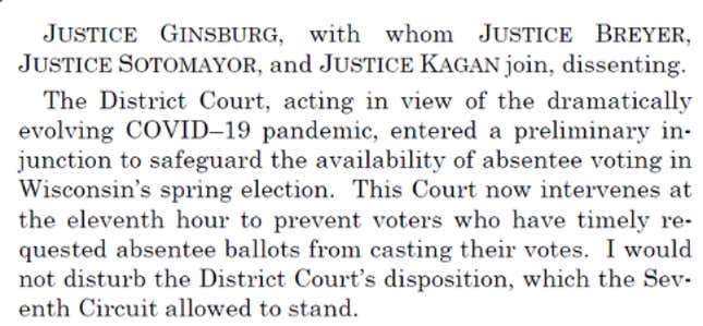 Voting rights v. Covid-19 and conservatives.