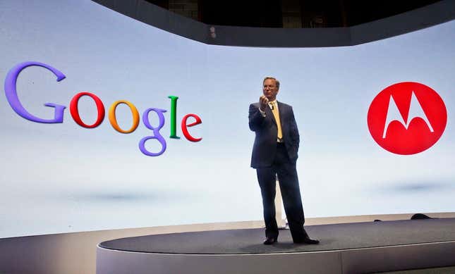 Google + Motorola = headaches for chairman Eric Schmidt.