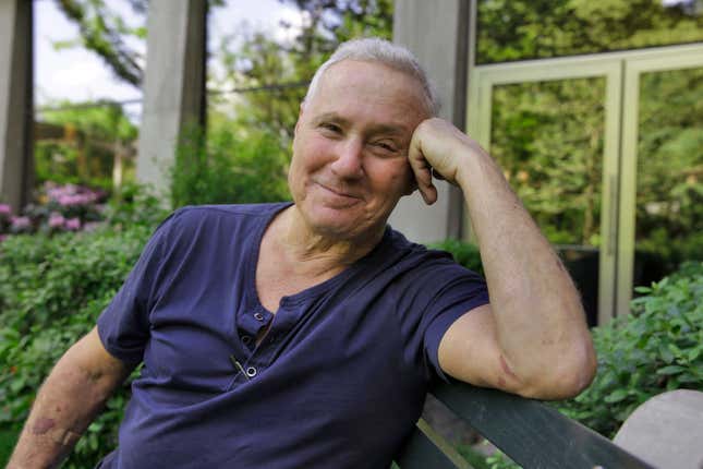 Hotelier Ian Schrager at his newest venture in New York City, PUBLIC hotel.
