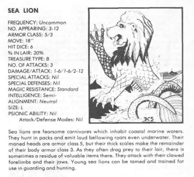 Image for article titled 23 Strange Creatures From the Advanced Dungeons & Dragons First Edition Monster Manual