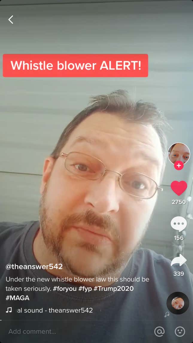 A TikToker talking about how Barack Obama’s presidency was illegal.