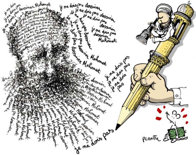 plantu drawing from le monde