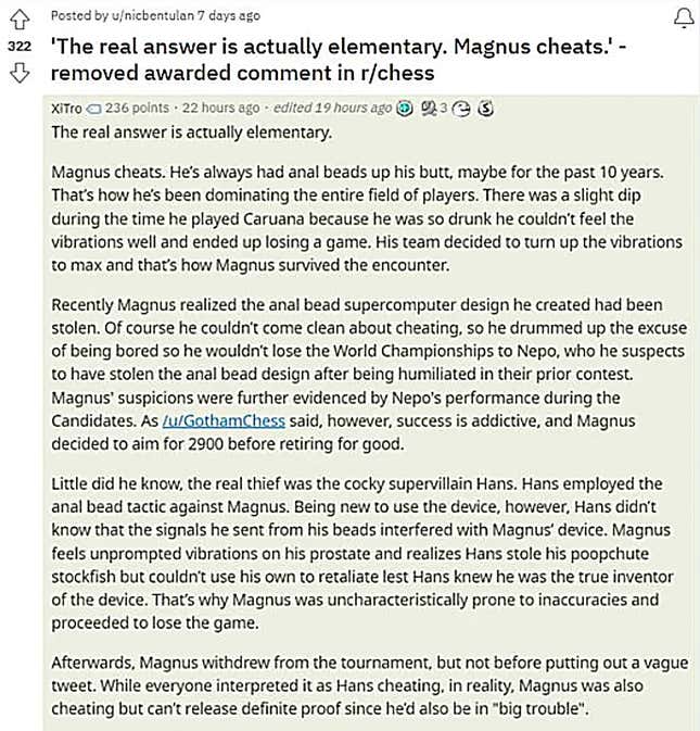 Image for article titled Chess and vibrating anal beads?