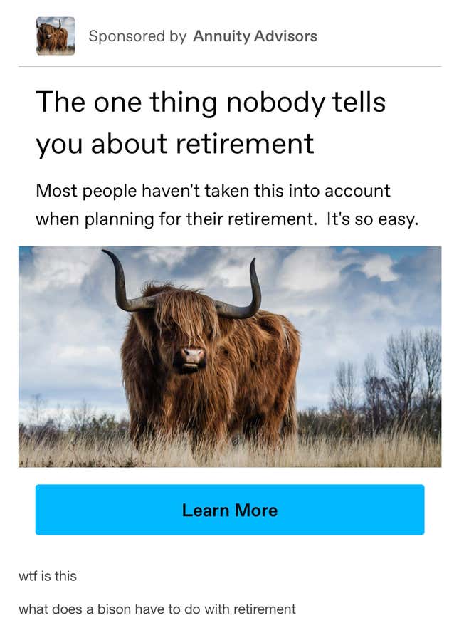Image for article titled You Can Make the Bizarre Ads on Tumblr Disappear, for a Price