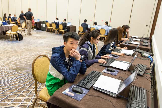 Image for article titled Kids compete at keyboard shortcuts and swift clicks at the nerd Olympics