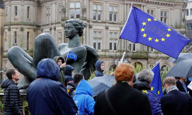 Image for article titled Britain isn’t buying Theresa May’s pleas to come together on Brexit