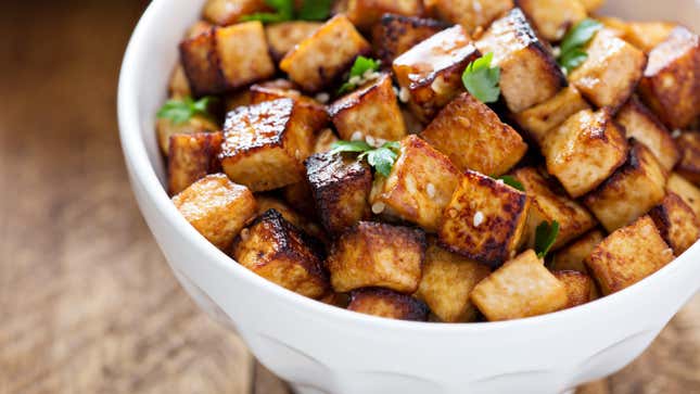 Image for article titled Why You Should Be Air-Frying Your Tofu Before Marinating It