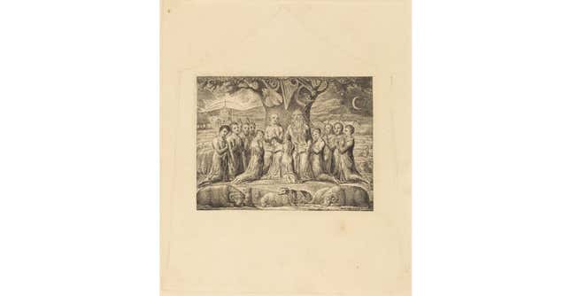 William Blake, “Job and His Family, 1825”