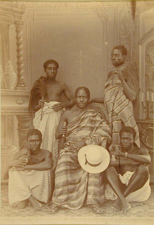 George A. G. and Albert George Lutterodt (Ghanaian, active from 1876): Five Men, ca. 1880-5.