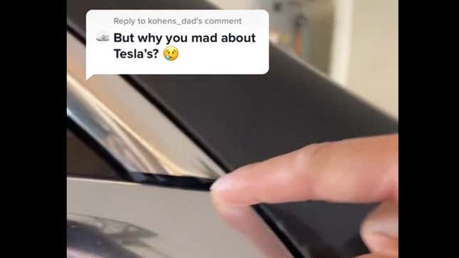 Image for article titled Watch A Pro Detailer Point Out All The Flaws On A Tesla Model 3