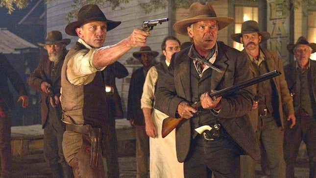 Harrison Ford and Daniel Craig in Cowboys &amp; Aliens