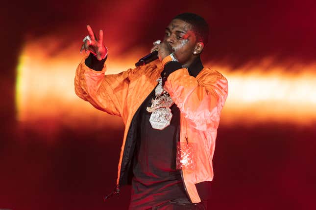 Rapper Kodak Black performs onstage during day three of Rolling Loud Miami 2022 at Hard Rock Stadium on July 24, 2022 in Miami Gardens, Florida.