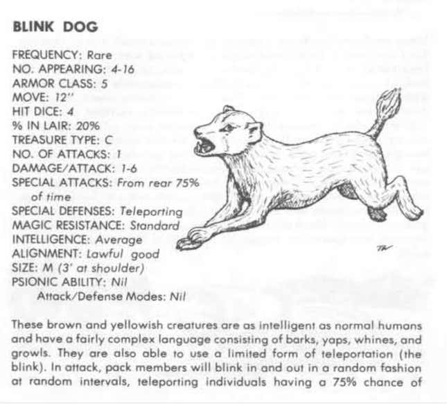 Image for article titled 23 Strange Creatures From the Advanced Dungeons & Dragons First Edition Monster Manual