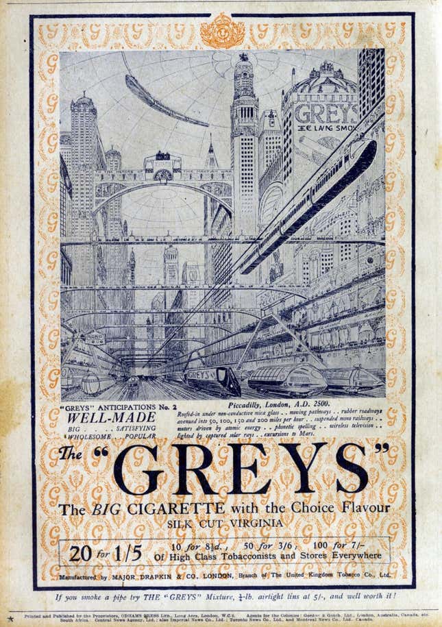 Greys Cigarettes’ “Anticipations No 2.”