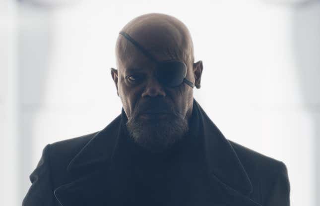 Samuel L. Jackson as Nick Fury in Marvel Studios’ Secret Invasion, exclusively on Disney+.