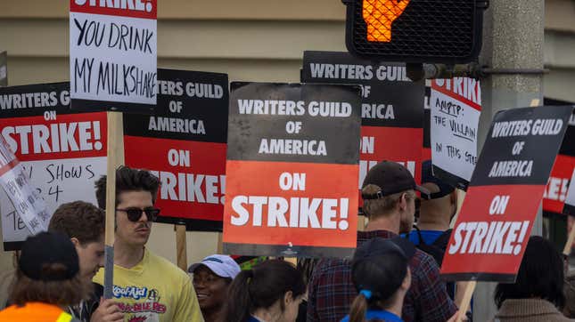 WGA strike picket line