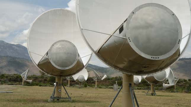 Radar dishes at the the Green Bank Observatory.