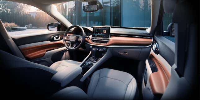 Image for article titled It's Ridiculous How Much Nicer The New Jeep Compass' Interior Looks