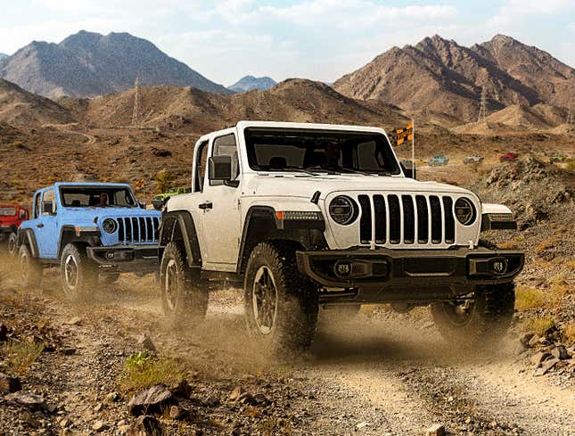 Image for article titled Funeral Procession Of Jeep Wranglers Suggests Epic Death