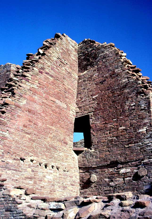 A wall in Pueblo Bonito. (National Park Service)