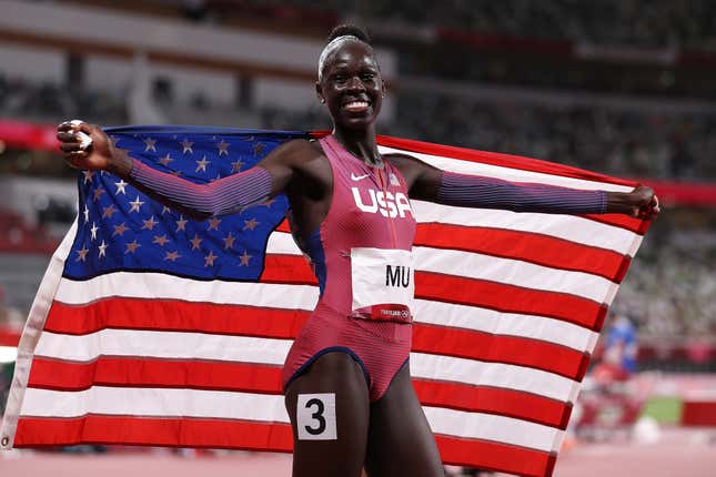 Image for article titled Athing Mu Becomes the First American Woman to Win Olympic Gold in the Women&#39;s 800 Meters Since 1968