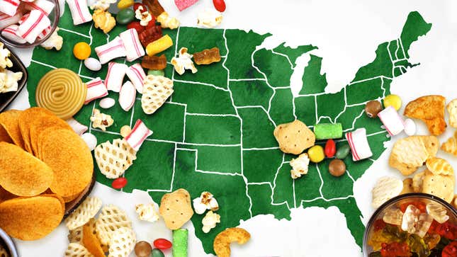 Image for article titled Favorite Snack In Every State