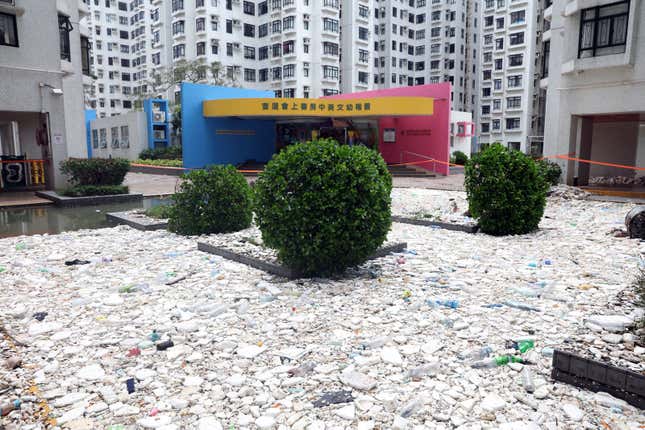 Image for article titled Photos: Super Typhoon Mangkhut mangles all in its path