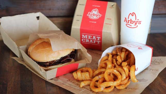 arby's meal on table